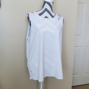 Banana Republic White Strappy Blouse